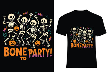 Welcome to the Haunted Night T-Shirt Design Featuring a Spooky House Bats and the Moon