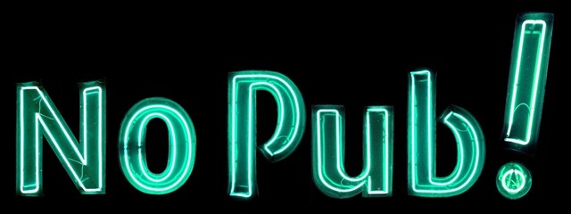 No pub! néons