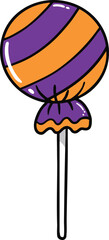 illustration halloween candy hand drawn outline concept