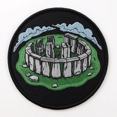 Patch_Stonehenge_7_Wonders_Embroidered