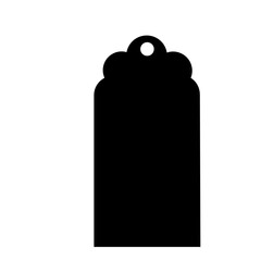 Sales tag silhouette. Product tags for hanging