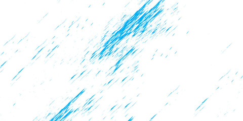 Abstract blue watercolor splash design with ink drops and clean, transparent liquid texture on a white background