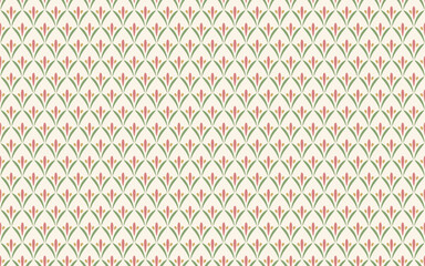 Minimalist seamless pattern. Simple floral background for textile, wrapping paper.
