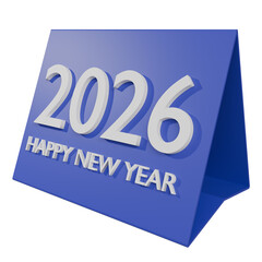 2026 desk calendar – Happy New Year