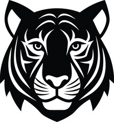 Image Description

Powerful wildcat heads vector illustration: tiger and lion tattoo design for a tribal logo silhouette