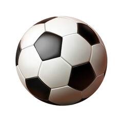 Soccer ball isolated on a transparent background.
