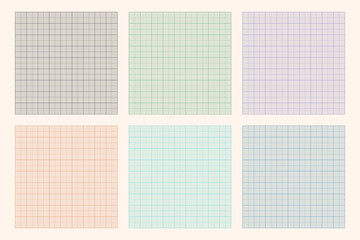 Millimeter graph paper grid. Abstract squared background. Geometric pattern for school, technical engineering line scale measurement. Lined blank for education isolated on transparent background.