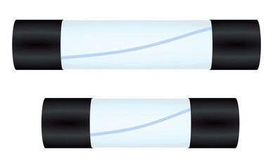 Glass fuse set. vector illustration	