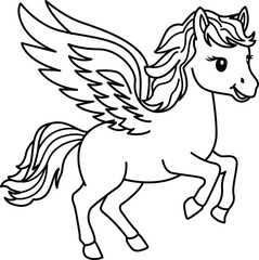 Pegasus illustration kids