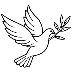 Obraz premium white dove flying