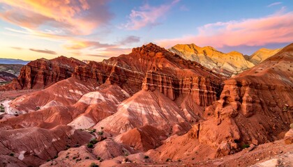 Colorful canyon sunset vista