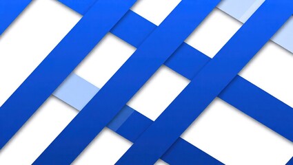 Abstract Blue and White Intersecting Lines Background.