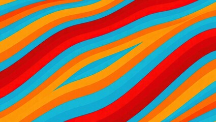 Vibrant Abstract Waves - A Dynamic Interplay of Color and Form.