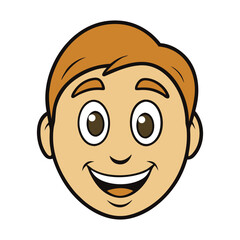 A simple face smile icon showing a neutral opinion, featuring a calm expression with a straight-line mouth and gentle eyes, symbolizing balance and unbiased emotion.
