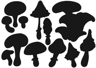 Set of illustrations for postcards, flyers, banners