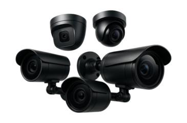 A multi-unit security camera system for extensive properties.