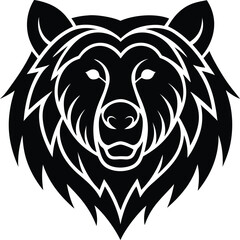 Wild lion head vector illustration perfect for a fierce animal or mascot tattoo design