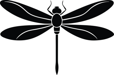 dragonfly symbol, summer bug icon