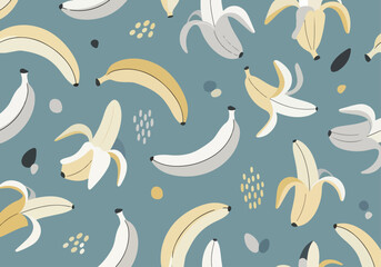 A Playful Parade of Banana Tidbits in Sunny Hues