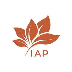 Abstract Floral Logo for Natural Products, JAP Later Logo, Elegant Plant Emblem with Typography
