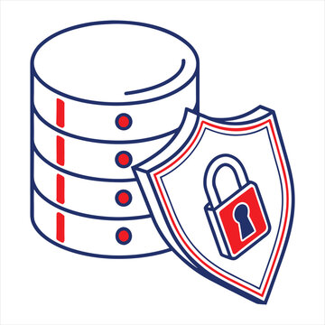 Server and Database Vector Icons