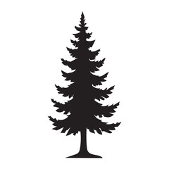 Conifer Tree Silhouette
