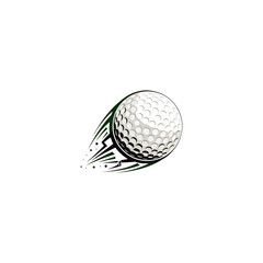 Golf Ball icon flat vector design.
