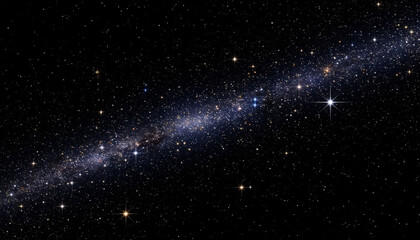 Starry Dark Sky with Meteor Shower