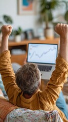 Celebrating financial success at home