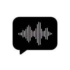 Voice message. Sound wave icon