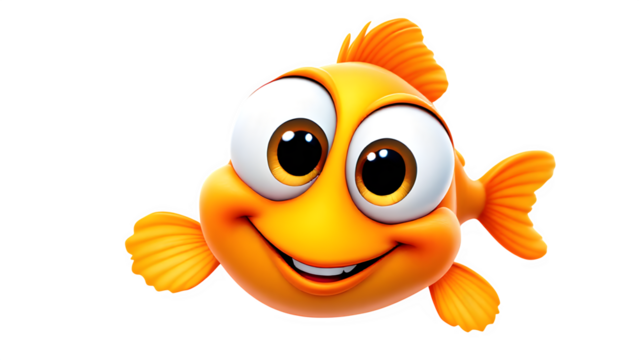 funny orange    isolated on transparent background