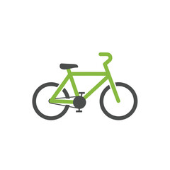 Obraz premium Green and Gray Bicycle Icon A Simple and Modern Design for Transportation and Cycling Enthusiasts