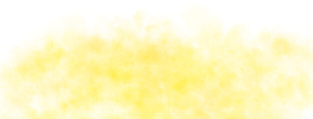 Yellow smoke texture on transparent background, thick swirling cloud with soft gradient and realistic appearance for a