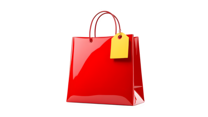 red shopping bag