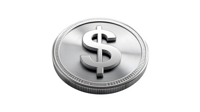 dollar sign isolated on white