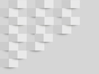  Silver-gray 3D geometric triangle paper art pattern background.