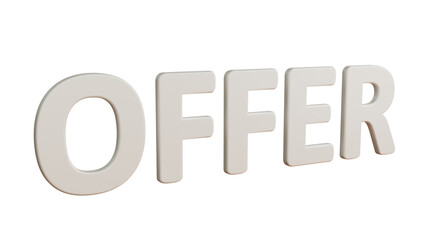 Minimalist 3D Text Design – Sale, Discount, and Holiday Promotion Template