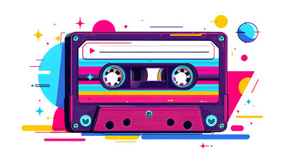 retro audio cassette