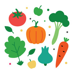 seamless pattern with vegetables