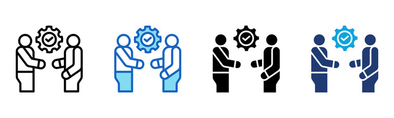 Onboarding icon Multi Style Vector Illustration