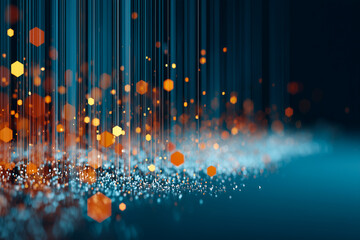 Abstract Christmas light background