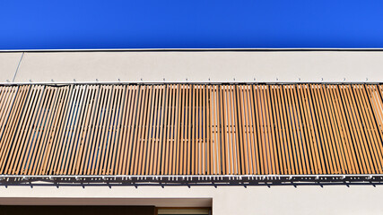 Newly built terraced houses in a residential area. Modern terraced houses on the outskirts of the city.