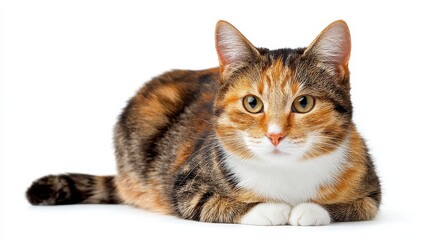 Fototapeta premium the cat on white background no logos no brands ar 169