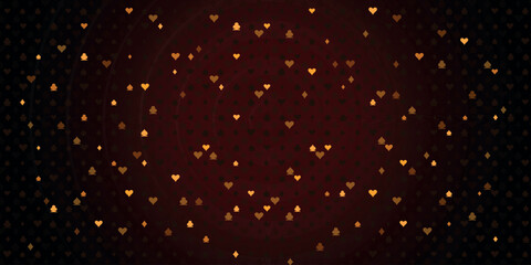 Shining retro light banner on black background with golden elements. Casino poster vintage style. Signboard vintage style. Vector illustration.