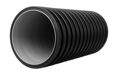 Double-walled drainage pipe with smooth inner and corrugated outer walls for optimal