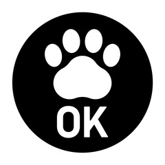 ペットOK　肉球スタンプ　アイコン