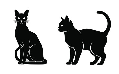 Vectorized cat for print, sketch, Wallpaper, Decoration 