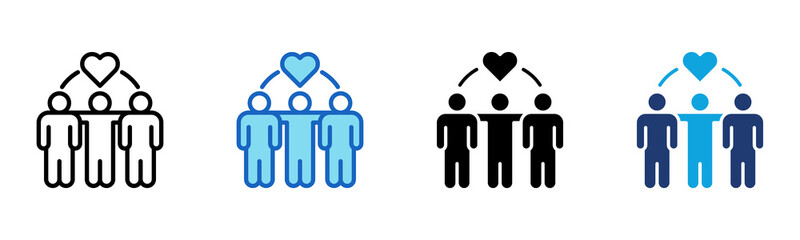 Workplace Harmony icon Multi Style Vector Illustration