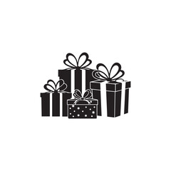 Gift Boxes with Ribbon Vector