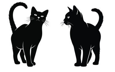 Vectorized cat for print, sketch, Wallpaper, Decoration 
